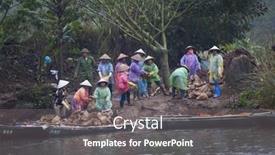  Presentation with ngo - Presentation theme enhanced with tam-coc-ninh-binh-vietnam background and a gray colored foreground