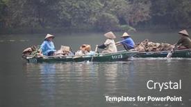 Presentation with ngo - Presentation theme consisting of tam-coc-ninh-binh-vietnam background and a gray colored foreground