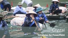  Presentation with hoa - Colorful PPT layouts enhanced with tam-coc-ninh-binh-vietnam backdrop and a gray colored foreground
