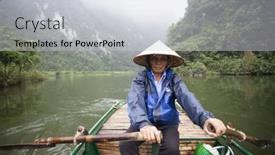  Presentation with ngo - PPT layouts featuring tam-coc-ninh-binh-vietnam background and a  colored foreground