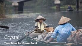  Presentation with ngo - Theme enhanced with tam-coc-ninh-binh-vietnam background and a gray colored foreground