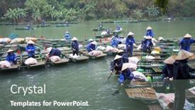  Presentation with hoa - Slide deck consisting of tam-coc-ninh-binh-vietnam background and a gray colored foreground