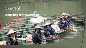  Presentation with hoa - Colorful slide deck enhanced with tam-coc-ninh-binh-vietnam backdrop and a gray colored foreground