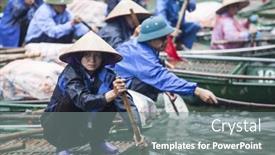  Presentation with hoa - PPT layouts enhanced with tam-coc-ninh-binh-vietnam background and a gray colored foreground