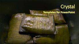  Presentation with food banana - Colorful slide deck enhanced with tamale mexican food recipe backdrop and a  colored foreground