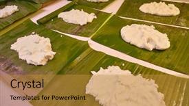  Presentation with recipe - Amazing presentation having tamale preparation mexican recipe backdrop and a gold colored foreground