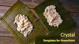  Presentation with recipe - Slide deck enhanced with tamale preparation mexican recipe background and a tawny brown colored foreground