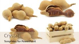  Presentation with beans - Slide deck having tamarind-beans-and-an-opened background and a coral colored foreground