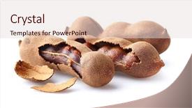 Presentation with tamarind fruit - Cool new slides with tamarind fruit in closeup backdrop and a lemonade colored foreground