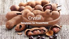  Presentation with tamarind fruit - PPT layouts featuring tamarind fruit with seeds background and a red colored foreground