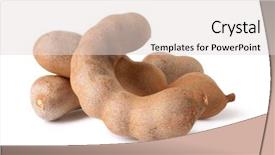  Presentation with tamarind fruit - Theme with fruit pulp - tamarind isolated on white background background and a light gray colored foreground