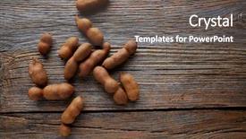  Presentation with candy - Slide deck featuring tamarindo tamarind fruits ripe background and a tawny brown colored foreground