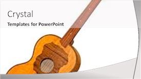  Presentation with tambourine - Presentation theme featuring tambourine-croatian-traditional-musical-instrument background and a white colored foreground