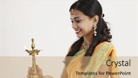  Presentation with indian traditional - Slide set enhanced with light isolated on white background background and a coral colored foreground