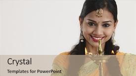  Presentation with indian traditional - Cool new slide set with light isolated on white background backdrop and a mint green colored foreground