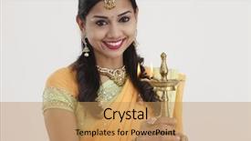  Presentation with indian traditional - Presentation theme featuring light isolated on white background background and a coral colored foreground