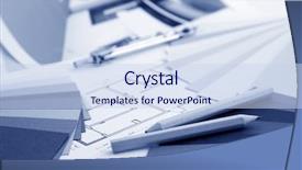  Presentation with sample - Presentation featuring structure engeener tamplate - designer's desk with tools color background and a sky blue colored foreground