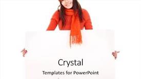  Presentation with orange - Slide set with tamplate - girl in autumn orange sweater background and a pink colored foreground