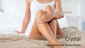  Presentation with beauty - Amazing slide deck having tan - people beauty depilation epilation backdrop and a coral colored foreground