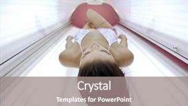  Presentation with beautiful skin - PPT theme enhanced with tan salon - beautiful young woman have tanning background and a  colored foreground