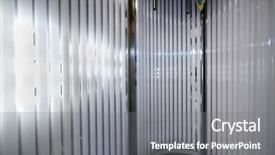  Presentation with inside an oak barrel - PPT layouts featuring old rusty key hanging in the air background and a tawny brown colored foreground