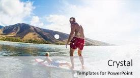  Presentation with catholic father son hoyly spirit - Presentation enhanced with tandem fatherhood family fun outdoor background and a sky blue colored foreground