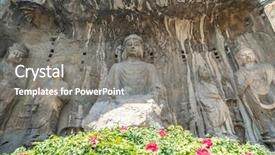  Presentation with china dishwashing - Audience pleasing PPT theme consisting of tang dynasty - longmen grottoes luayang henan china backdrop and a gray colored foreground