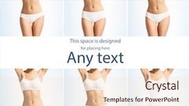  Presentation with body - Presentation theme consisting of tangan - different swimwear types collage female background and a lemonade colored foreground