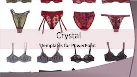  Presentation with womens medical - Theme consisting of tangan - eight pieces of womens underwear background and a  colored foreground