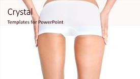  Presentation with isolated paw prints over white - Amazing slides having tangan - female body isolated over white backdrop and a lemonade colored foreground