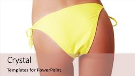  Presentation with sexy - PPT layouts with tangan - sexy buttocks of young fit background and a coral colored foreground