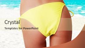  Presentation with sexy - Presentation theme enhanced with tangan - sexy buttocks of young fit background and a blonde colored foreground