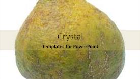  Presentation with fruit - Presentation theme consisting of tangelo fruit background and a yellow colored foreground