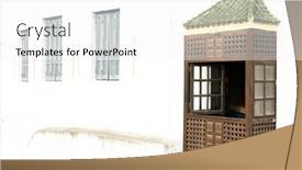  Presentation with tangier - PPT theme consisting of tangier-city-and-port-coastal background and a white colored foreground