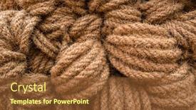  Presentation with market structure - Beautiful presentation design featuring tangled-rope-texture-closeup backdrop and a tawny brown colored foreground