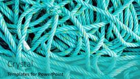  Presentation with green color - Colorful presentation design enhanced with tangled-ropes-of-green-color backdrop and a teal colored foreground