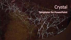  Presentation with spider - Slides having tangled spider web background and a wine colored foreground