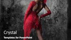  Presentation with tango - PPT theme having tango dancer on a grey background and a dark gray colored foreground