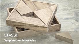  Presentation with traditional wood - Amazing presentation having tangram a traditional chinese puzzle backdrop and a gray colored foreground
