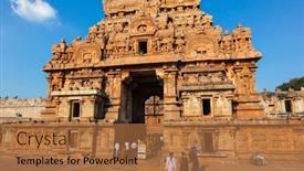  Presentation with cultural heritage - Amazing presentation theme having tanjore-india-march-26-2011 backdrop and a red colored foreground