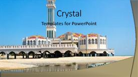  Presentation with floating - Audience pleasing presentation theme consisting of tanjung bungah in penang malaysia backdrop and a light blue colored foreground