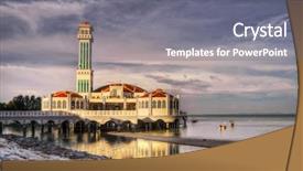  Presentation with asia culture - Colorful PPT layouts enhanced with tanjung bungah in penang malaysia backdrop and a gray colored foreground