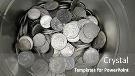  Presentation with tank - Colorful slide set enhanced with tank-of-coins-malaysia backdrop and a gray colored foreground