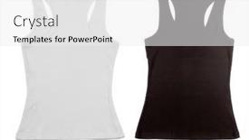  Presentation with black women - Presentation theme consisting of tank-top-for-women-black background and a white colored foreground
