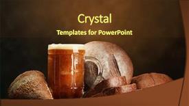  Presentation with ears - Cool new presentation theme with tankard-of-kvass-and-rye backdrop and a tawny brown colored foreground