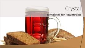  Presentation with ears - Cool new presentation theme with tankard-of-kvass-and-rye backdrop and a light gray colored foreground