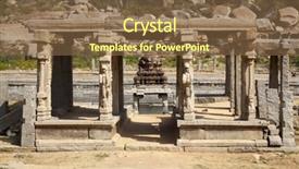  Presentation with india temple - Presentation theme enhanced with tanks - pushkarami at the krishna background and a tawny brown colored foreground