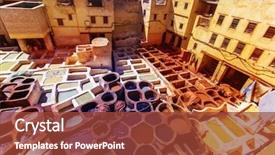  Presentation with fes - PPT layouts with tanneries of fes morocco africa background and a tawny brown colored foreground