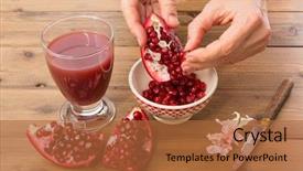  Presentation with woman hands raised to sky - Beautiful slide deck featuring tannins - hands of a woman collecting backdrop and a red colored foreground