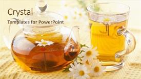  Presentation with herbal - PPT layouts having last warning sign or final background and a ocean colored foreground